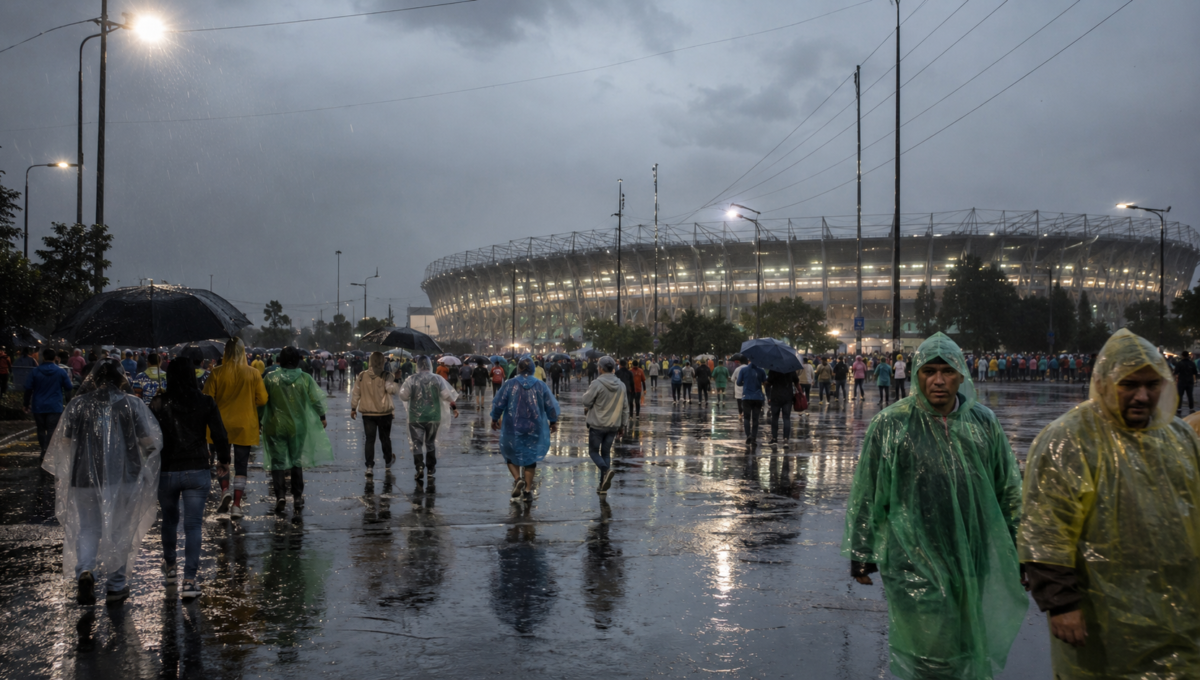 Lluvia amenaza el México vs Inglaterra en CDMX