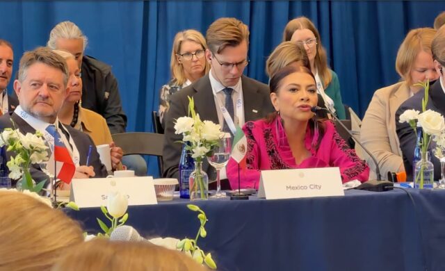 En Nueva York, Brugada impulsa mayor cooperación entre gobiernos locales