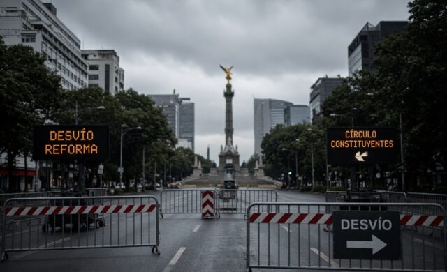 Colapso vial en CDMX por marcha del 26 de septiembre y lluvias