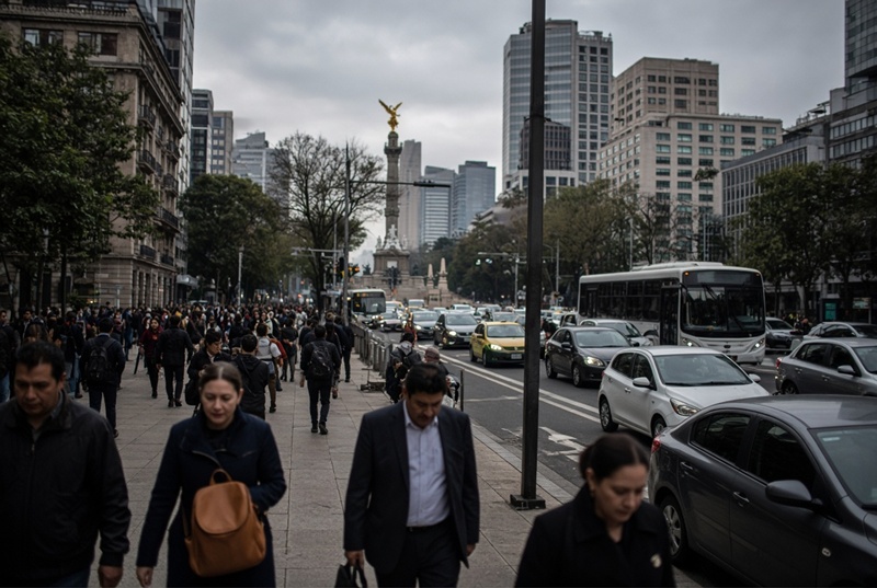 CDMX registra movilidad reducida por marchas, clima fresco y baja sismicidad