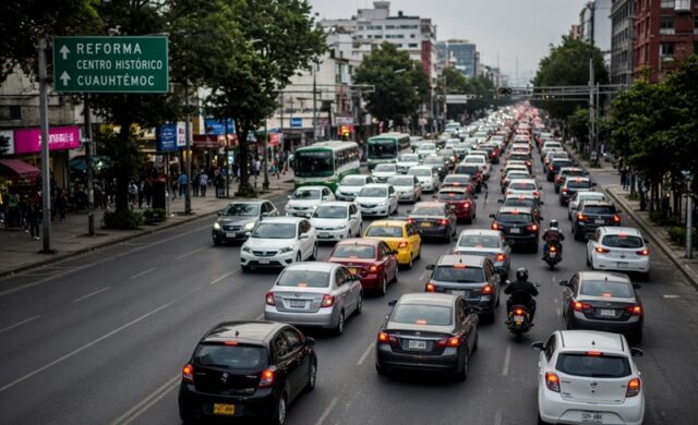 Bloqueos en SEGOB y retrasos en Metro saturan movilidad vial en CDMX