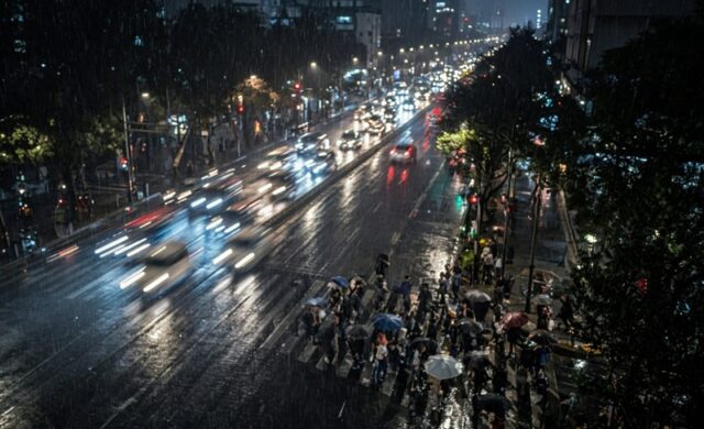 Lluvias y marchas reducen 30% la velocidad vial en la CDMX