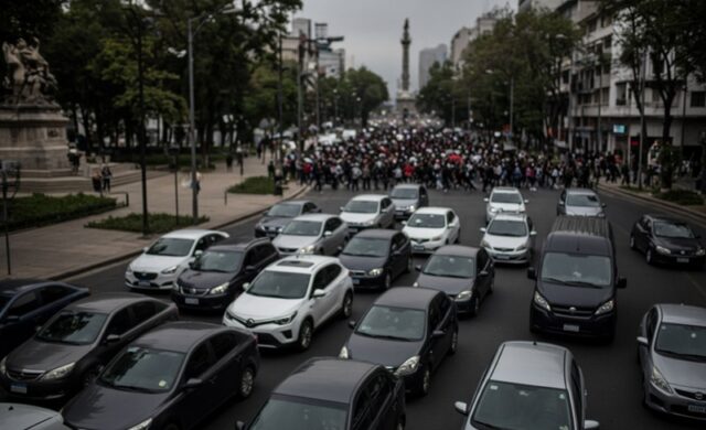 Caos vial CDMX: marchas, bloqueos y lluvias colapsan el tráfico
