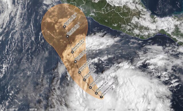 Vance podría convertirse en huracán categoría 3 frente a Guerrero