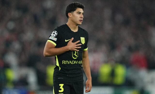 Obed Vargas debuta en Champions League con el Atlético de Madrid