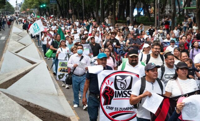 Trabajadores del IMSS preparan megamarcha en CDMX: ¿a qué hora inicia y dónde será?