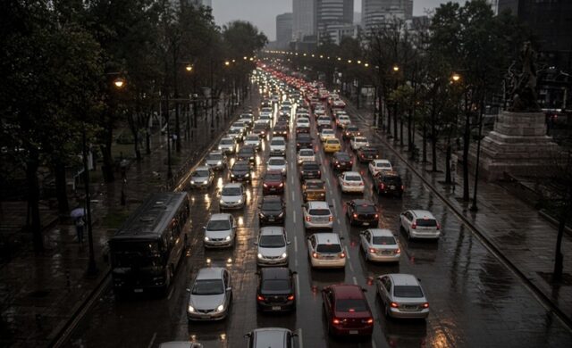Tráfico, marchas y lluvias complican la movilidad en la CDMX