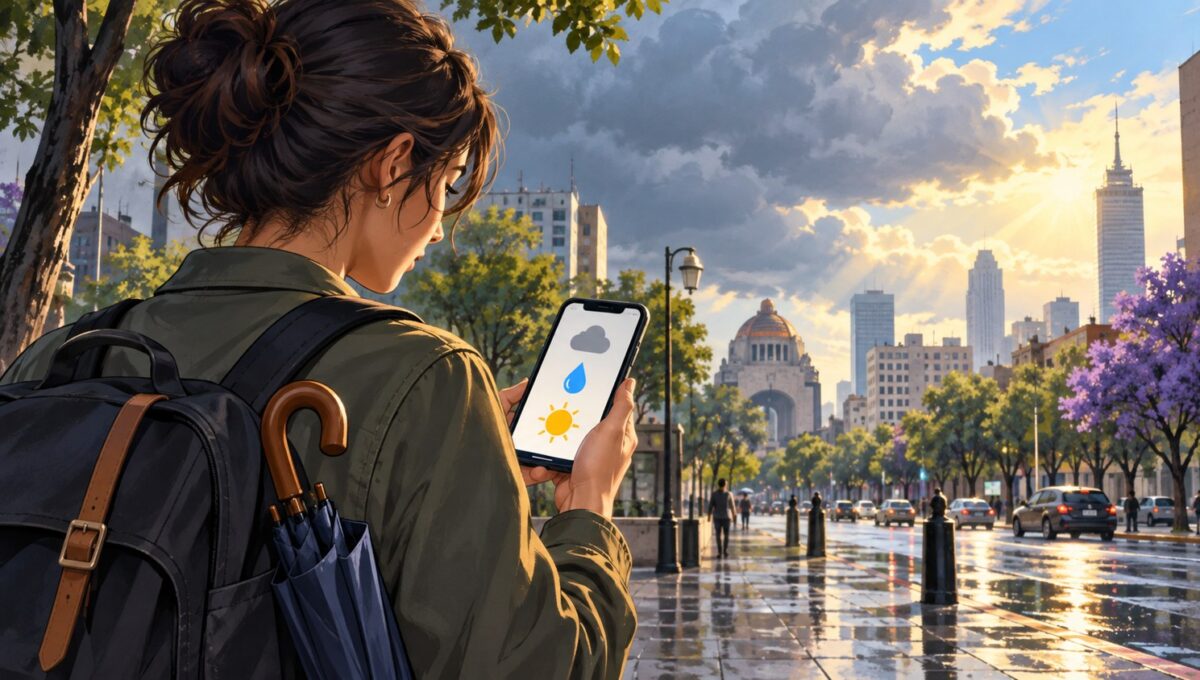 Pronóstico del clima en CDMX: cielo nublado, lluvias ligeras y rachas de viento