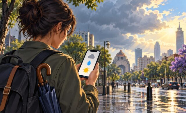 Pronóstico del clima en CDMX: cielo nublado, lluvias ligeras y rachas de viento